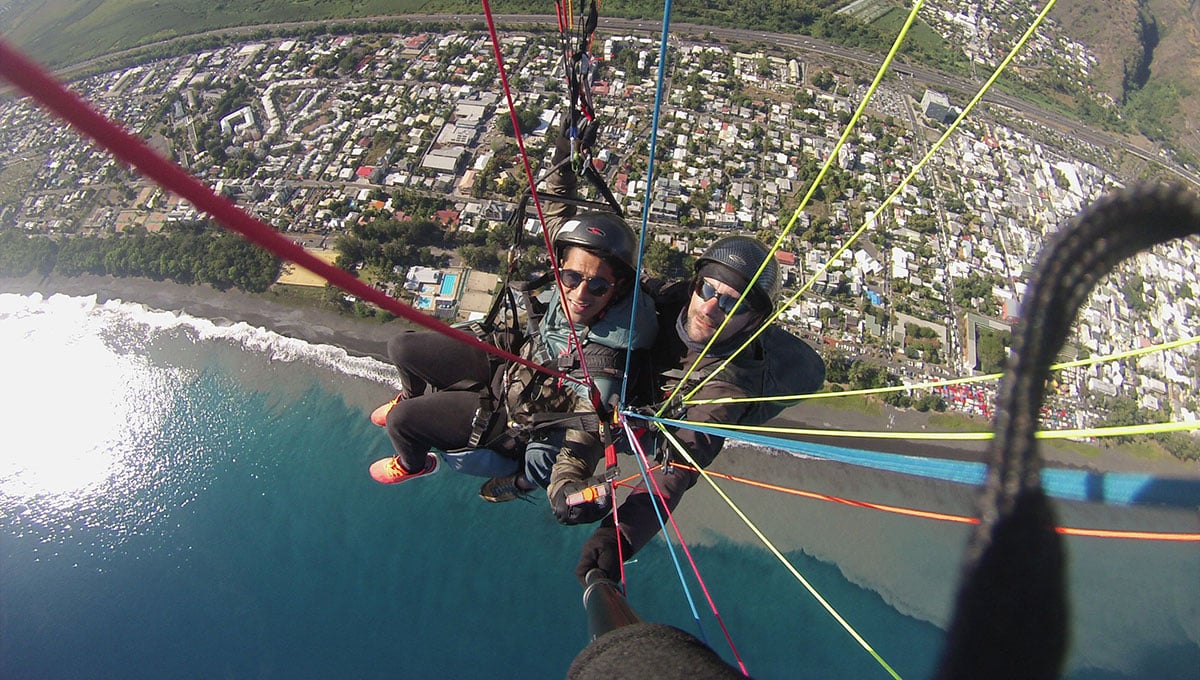 Baptême en parapente à la Réunion la découverte