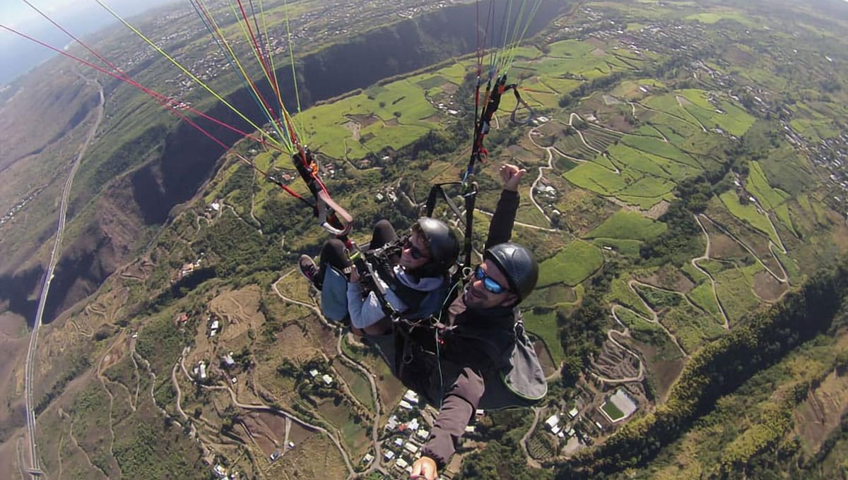 Baptême en parapente à la Réunion pour les Enfants
